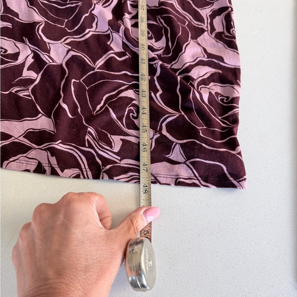 Universal Standard Rose Patterned Midi Dress - Pu… - image 8